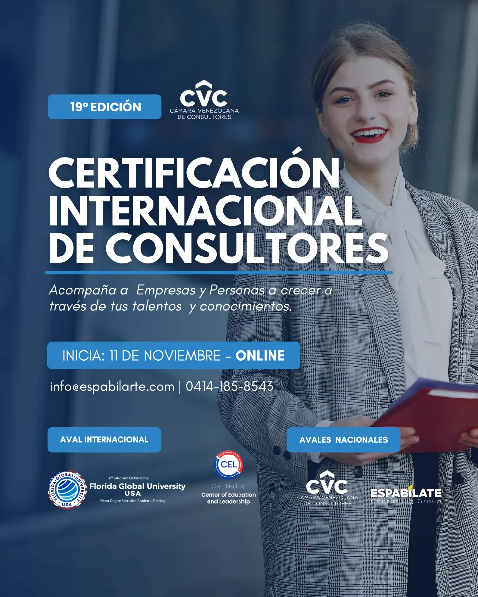 Poster certificación internacionales de consultores 19 edición